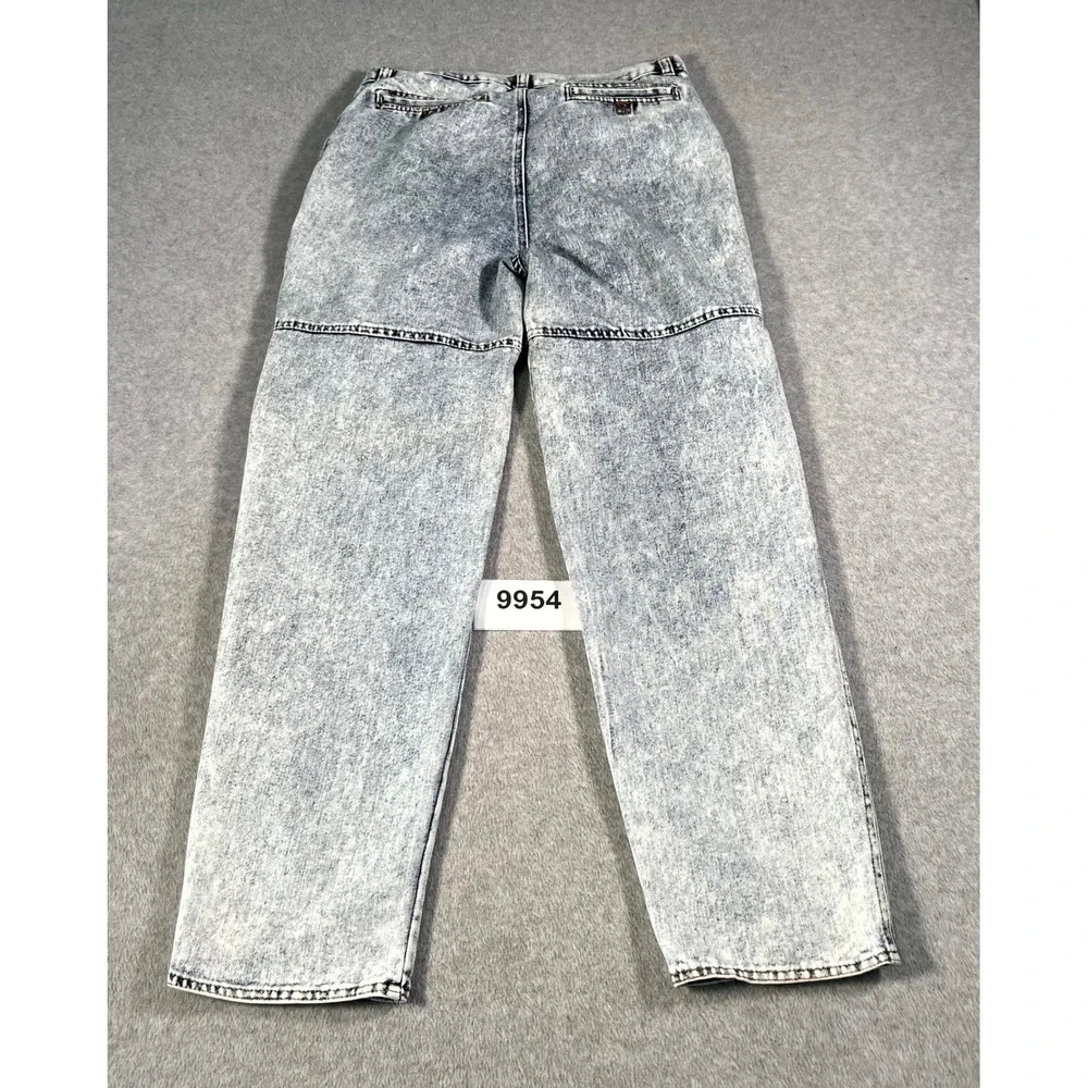Todays News Cargo Jeans Mens 33x32 Blue Denim Acid Wash Cotton Straight Leg